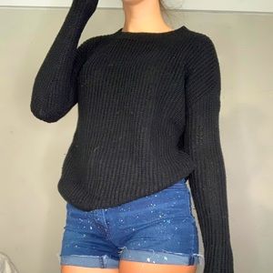 Comfy black basic sweater
